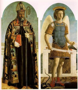 聖アウグスティヌスの多翼祭壇画 イタリア ルネサンス ヒューマニズム ピエロ デラ フランチェスカ Oil Paintings